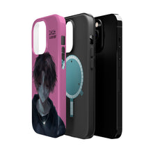 Load image into Gallery viewer, SERIAL EXPERIMENTS LAIN X LIL BRUH GWOP MAGNETIC IMPACT RESISTANT TOUGH PINK PHONE CASE
