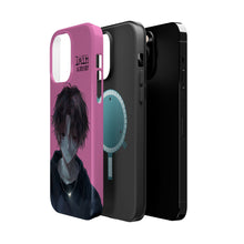 Load image into Gallery viewer, SERIAL EXPERIMENTS LAIN X LIL BRUH GWOP MAGNETIC IMPACT RESISTANT TOUGH PINK PHONE CASE
