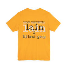 Load image into Gallery viewer, SERIAL EXPERIMENTS LAIN X LIL BRUH GWOP ANIME TEE - MULTI COLORS
