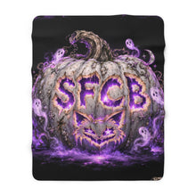 画像をギャラリービューアに読み込む, SFCB HALLOWEEN PUMPKIN SHERPA FLEECE BLANKET
