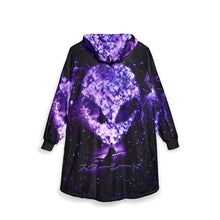 Load image into Gallery viewer, STARSEED FLEECE HOODED BLANKET - PURPLE
