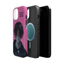 Load image into Gallery viewer, SERIAL EXPERIMENTS LAIN X LIL BRUH GWOP MAGNETIC IMPACT RESISTANT TOUGH PINK PHONE CASE

