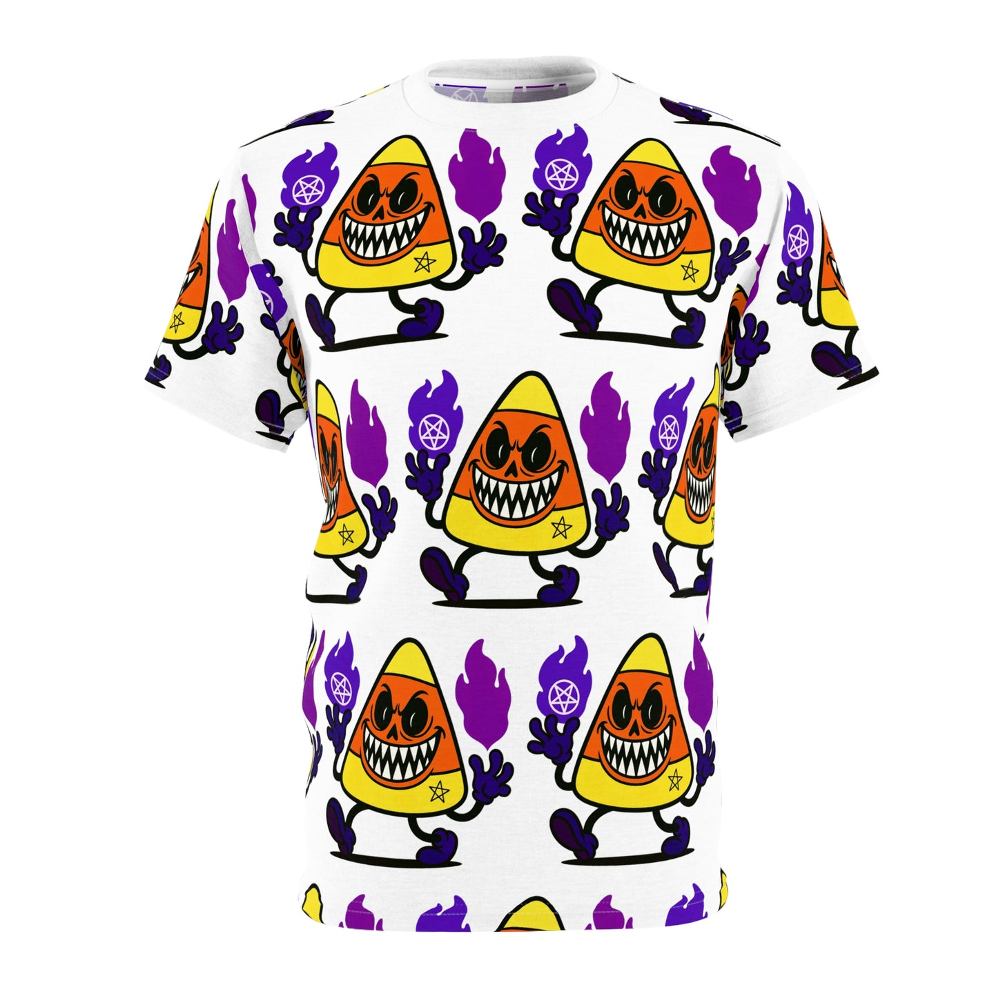 LIL BRUH GWOP CANDY CORN HALLOWEEN ALL OVER TEE