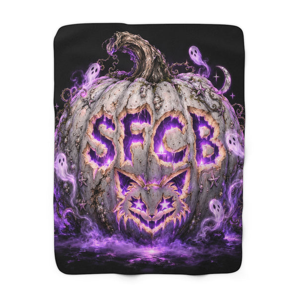 SFCB HALLOWEEN PUMPKIN SHERPA FLEECE BLANKET