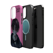Load image into Gallery viewer, SERIAL EXPERIMENTS LAIN X LIL BRUH GWOP MAGNETIC IMPACT RESISTANT TOUGH PINK PHONE CASE
