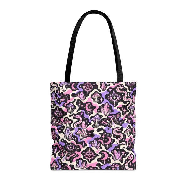 TRIPPY WITCHY MUSHROOM LIL BRUH GWOP® CAMO TOTE BAG 2026