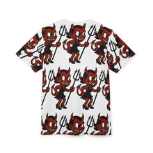 Load image into Gallery viewer, HALLOWEEN LIL BRUH GWOP HELL GIRL SHE DEVIL GWOP GIRL HALLOWEEN JUGGALO ALL OVER TEE

