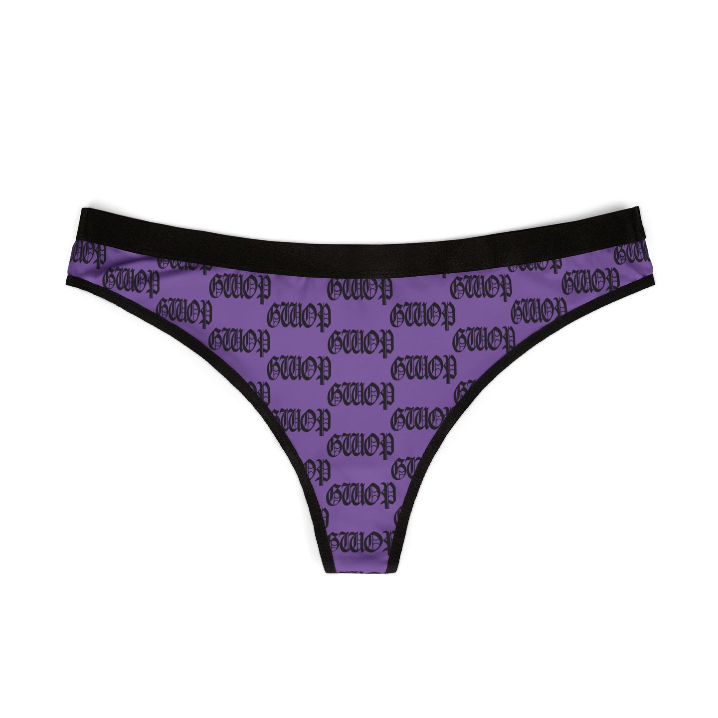 GWOP MONOGRAM THONGS - PURPLE