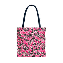 Load image into Gallery viewer, TRIPPY WITCHY MUSHROOM LIL BRUH GWOP® PINK CAMO TOTE BAG 2026
