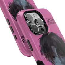 Load image into Gallery viewer, SERIAL EXPERIMENTS LAIN X LIL BRUH GWOP MAGNETIC IMPACT RESISTANT TOUGH PINK PHONE CASE

