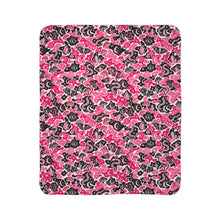 画像をギャラリービューアに読み込む, TRIPPY WITCHY MUSHROOM LIL BRUH GWOP® PINK CAMO 2026 FLEECE SHERPA BLANKET
