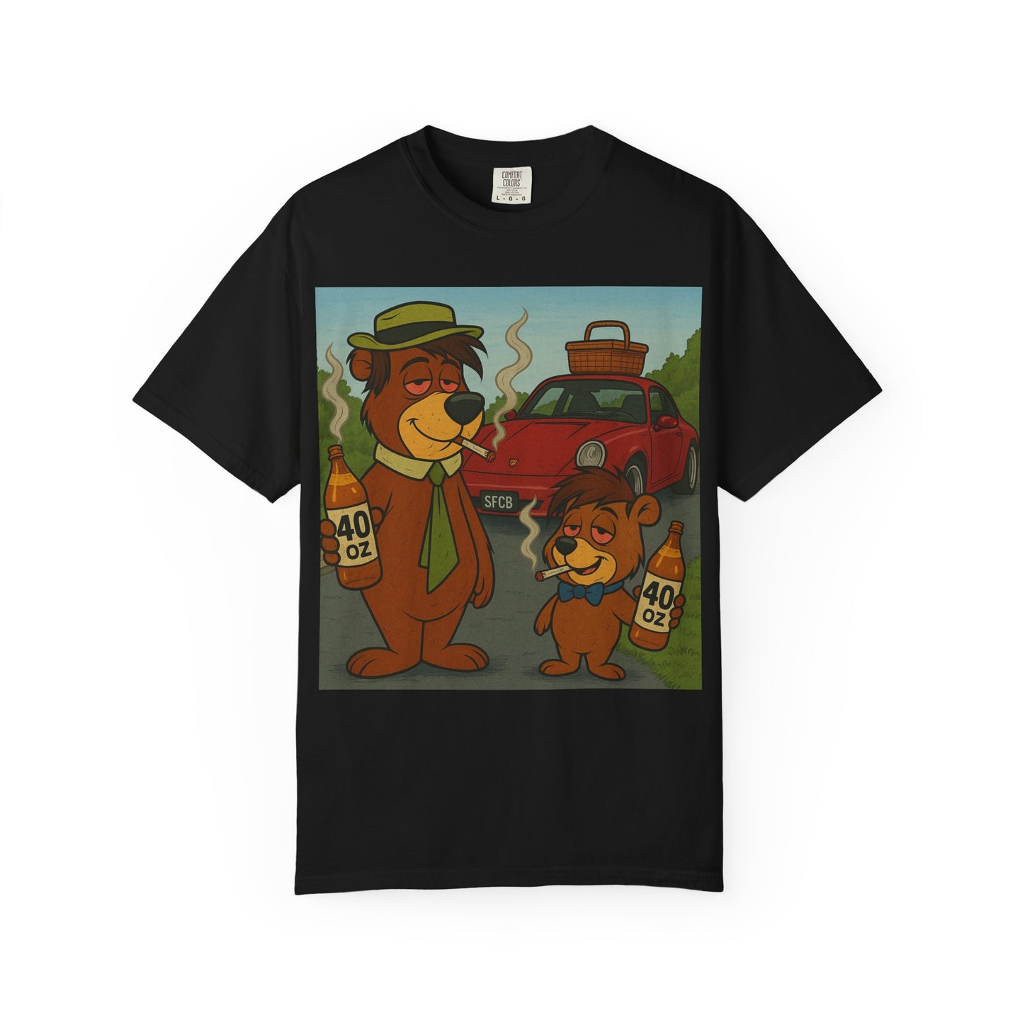 LIL BRUH GWOP X RAINY BEAR SFCB 40 OZ TEE - MULTI COLORS