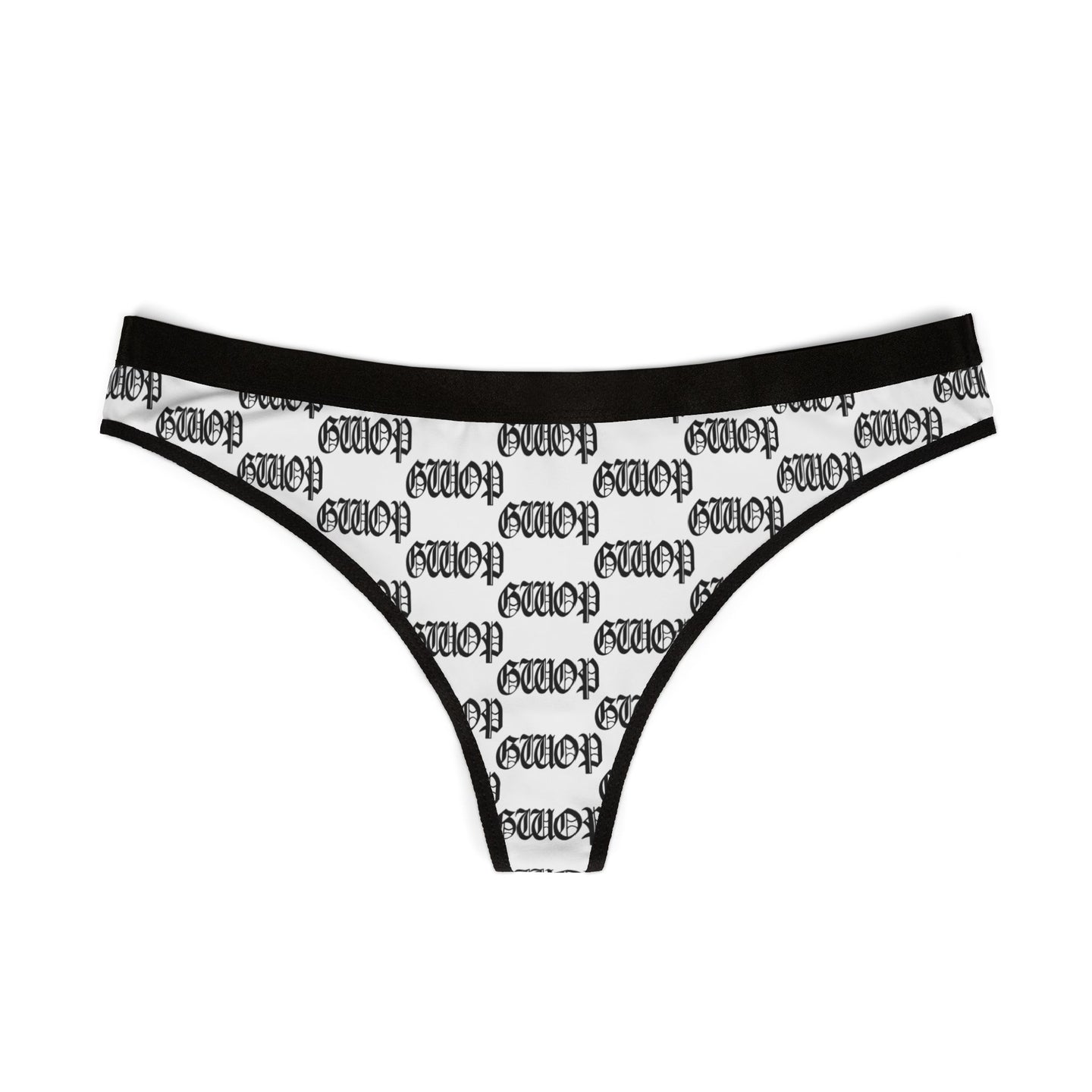 GWOP MONOGRAM THONGS - WHITE