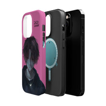 Load image into Gallery viewer, SERIAL EXPERIMENTS LAIN X LIL BRUH GWOP MAGNETIC IMPACT RESISTANT TOUGH PINK PHONE CASE
