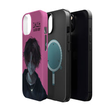 Load image into Gallery viewer, SERIAL EXPERIMENTS LAIN X LIL BRUH GWOP MAGNETIC IMPACT RESISTANT TOUGH PINK PHONE CASE
