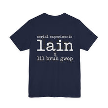 Load image into Gallery viewer, SERIAL EXPERIMENTS LAIN X LIL BRUH GWOP ANIME TEE - MULTI COLORS
