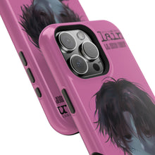 Load image into Gallery viewer, SERIAL EXPERIMENTS LAIN X LIL BRUH GWOP MAGNETIC IMPACT RESISTANT TOUGH PINK PHONE CASE
