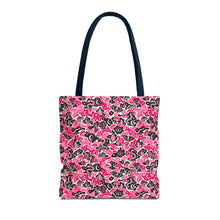 Load image into Gallery viewer, TRIPPY WITCHY MUSHROOM LIL BRUH GWOP® PINK CAMO TOTE BAG 2026
