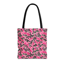 Load image into Gallery viewer, TRIPPY WITCHY MUSHROOM LIL BRUH GWOP® PINK CAMO TOTE BAG 2026
