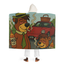 Load image into Gallery viewer, YOGI BEAR HOODED SHERPA FLEECE TRIP BLANKET
