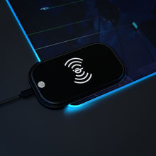 Load image into Gallery viewer, LIL BRUH GWOP ANIME UFO GOODBYE おやすみ LED GAMING MOUSE PAD WIRELESS CHARGING
