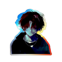 Load image into Gallery viewer, SERIAL EXPERIMENTS LAIN X LIL BRUH GWOP HOLOGRAPHIC DIE CUT STICKER
