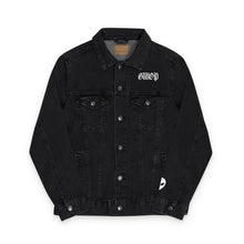 Load image into Gallery viewer, LIL BRUH GWOP DENIM JACKET (Embroidery) - BLACK/NAVY
