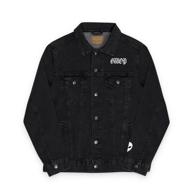 LIL BRUH GWOP デニムジャケット (刺繍) - BLACK/NAVY
