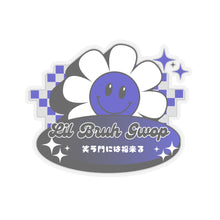 Load image into Gallery viewer, SMILE FLOWER STICKER - BLUE
