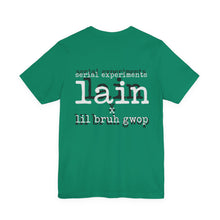 Load image into Gallery viewer, SERIAL EXPERIMENTS LAIN X LIL BRUH GWOP ANIME TEE - MULTI COLORS
