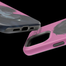 Load image into Gallery viewer, SERIAL EXPERIMENTS LAIN X LIL BRUH GWOP MAGNETIC IMPACT RESISTANT TOUGH PINK PHONE CASE
