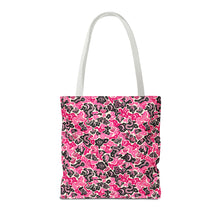 Load image into Gallery viewer, TRIPPY WITCHY MUSHROOM LIL BRUH GWOP® PINK CAMO TOTE BAG 2026
