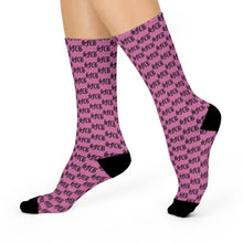 Load image into Gallery viewer, SFCB CREW SOCKS - MONOGRAM PINK
