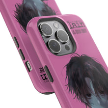 Load image into Gallery viewer, SERIAL EXPERIMENTS LAIN X LIL BRUH GWOP MAGNETIC IMPACT RESISTANT TOUGH PINK PHONE CASE
