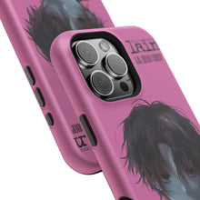 Load image into Gallery viewer, SERIAL EXPERIMENTS LAIN X LIL BRUH GWOP MAGNETIC IMPACT RESISTANT TOUGH PINK PHONE CASE
