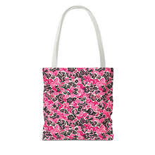 Load image into Gallery viewer, TRIPPY WITCHY MUSHROOM LIL BRUH GWOP® PINK CAMO TOTE BAG 2026
