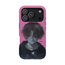 Load image into Gallery viewer, SERIAL EXPERIMENTS LAIN X LIL BRUH GWOP MAGNETIC IMPACT RESISTANT TOUGH PINK PHONE CASE
