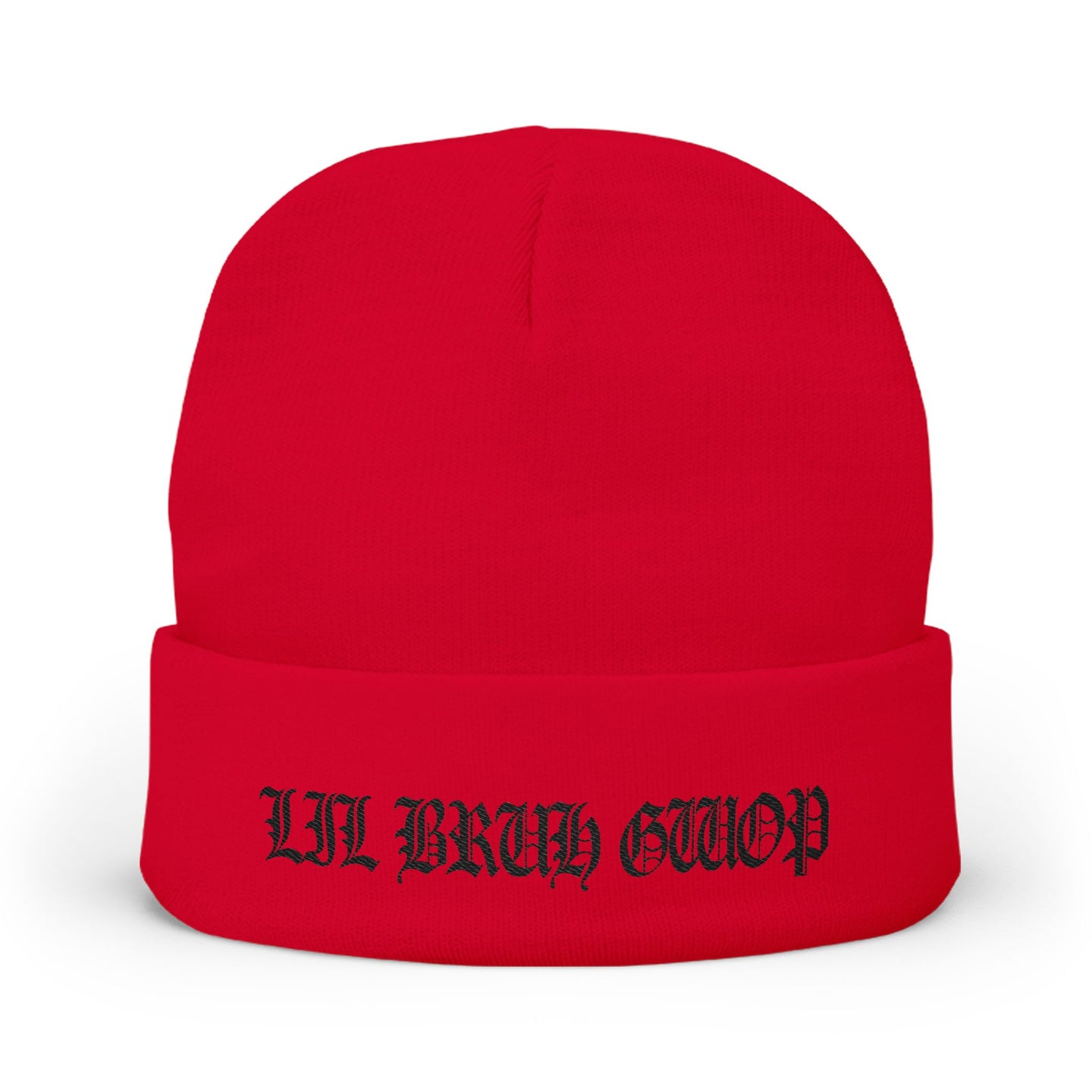 LIL BRUH GWOP KNIT BEANIE (EMBROIDERY) - MULTI COLORS