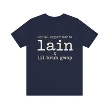 Load image into Gallery viewer, SERIAL EXPERIMENTS LAIN X LIL BRUH GWOP ANIME TEE - MULTI COLORS

