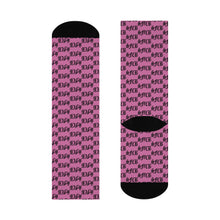 Load image into Gallery viewer, SFCB CREW SOCKS - MONOGRAM PINK
