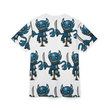 Load image into Gallery viewer, HALLOWEEN LIL BRUH GWOP GWOP CROW SCARECROW KNIFE HALLOWEEN JUGGALO SATANIC SATAN ALL OVER TEE
