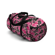 Load image into Gallery viewer, TRIPPY WITCHY MUSHROOM LIL BRUH GWOP® PINK CAMO DUFFEL BAG 2026
