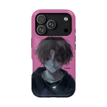 Load image into Gallery viewer, SERIAL EXPERIMENTS LAIN X LIL BRUH GWOP MAGNETIC IMPACT RESISTANT TOUGH PINK PHONE CASE
