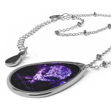 画像をギャラリービューアに読み込む, STARSEED ALIEN HEAD UFO OVAL NECKLACE PURPLE

