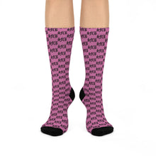 Load image into Gallery viewer, SFCB CREW SOCKS - MONOGRAM PINK
