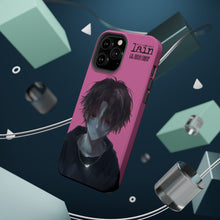 Load image into Gallery viewer, SERIAL EXPERIMENTS LAIN X LIL BRUH GWOP MAGNETIC IMPACT RESISTANT TOUGH PINK PHONE CASE
