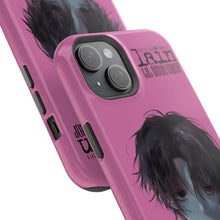 Load image into Gallery viewer, SERIAL EXPERIMENTS LAIN X LIL BRUH GWOP MAGNETIC IMPACT RESISTANT TOUGH PINK PHONE CASE
