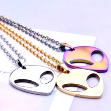 Load image into Gallery viewer, STARSEED ALIEN HEAD NECKLACES / KEYCHAINS STAINLESS STEEL MULTI COLORS
