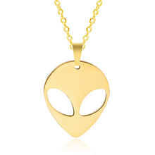 Load image into Gallery viewer, STARSEED ALIEN HEAD NECKLACES / KEYCHAINS STAINLESS STEEL MULTI COLORS
