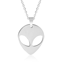 Load image into Gallery viewer, STARSEED ALIEN HEAD NECKLACES / KEYCHAINS STAINLESS STEEL MULTI COLORS
